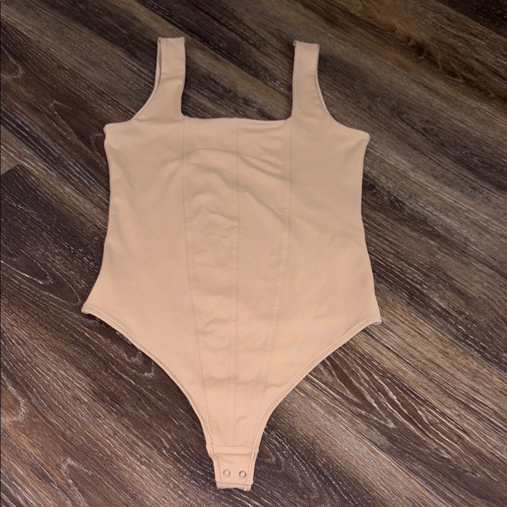 Abercrombie & Fitch Tan Corset Bodysuit